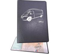 Ugozen Pochette Carte Grise Camion, Accessoire Camion Etui Protege Carte Grise et Assurance Permis,Housse Range Carte Grise Noir