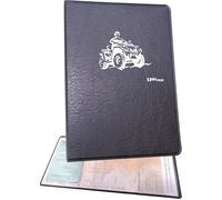 Ugozen Pochette Carte Grise Quad, Accessoire Quad Etui Protege Carte Grise et Assurance Permis,Housse Range Carte Grise Noi