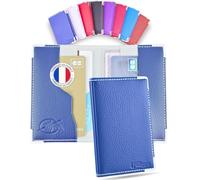 Ugozen Porte Carte bancaire RFID Pochette Sécurisée Anti-Piratage | Etui 4 Cartes Bancaires Protégées pour Homme et Femme Étui conçu et Fabriqué en France