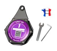 Ugozen Porte Vignette Moto, Support De Vignette Crit air ou Assurance Etanche Noir pour Moto