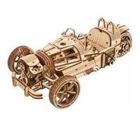 UGEARS UGR-S à Trois Roues Maquette en Bois à Construire Moto - Mécanique Puzzle 3D en Bois - Maquette Voiture a Monter avec Direction et Moteur Fonctionnels - DIY pour Les Fans de Casse-Tête