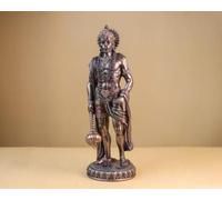 UGRA Idole Hanuman debout - Statue de dévotion, de force et de célibat en bronze collé de 27 cm