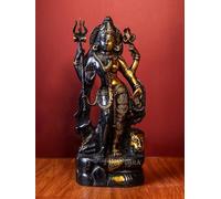 UGRA Statue Ardhanarishvara en laiton, 33 CM Grande taille Laiton Ardhnareshwar Statue, moitié mâle moitié femelle, Shiva Parvati Idol, Shiva-Shakti Idol