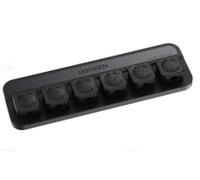 UGREEEN 6 Pièces Organisateur de Câble Magnétique Clips de Câbles Autocollants Adhésif Puissant Utilisation d'Une Seule Main pour Bureau Maison Compatible avec Câbles HDMI USB C Lightning Black
