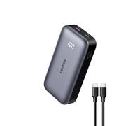 - Banque d'alimentation - 10000 mAh - 30 Watt - PD, QC, Apple Fast Charge - 2 connecteurs de sortie (USB, USB-C) - noir