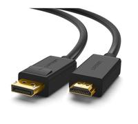 Câble DisplayPort vers HDMI 4K UHD Adaptateur DP vers HDMI 1080P Connecteus Plaqués Or