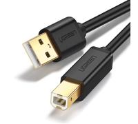 UGREEN 10350 - Câble Imprimante USB 2.0 A Mâle vers USB B Mâle Câble Printer Scanner Fil Imprimante pour Canon MG5750 HP ENVY 452