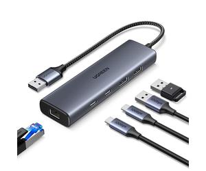 UGREEN 10Gbps Hub Ethernet 1000Mbps Adaptateur RJ45 USB 3.2 Gen 2 | Compatible avec PC Ordinateur Portable Windows MacOS Linux Plug Play Réseau LAN Câble 30CM