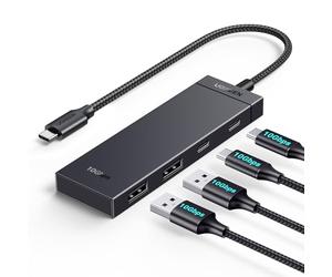 UGREEN 10Gbps Hub USB C 3.2 Gen2 vers 4 Data Ports 2A2C Multiport USB | Câble 30CM Compatible avec MacBook iPad Pro Air Mac Mini M4 Surface iPhone 17 Pro Max Air Galaxy S25 S24 Tab S11 Ultra
