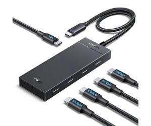 UGREEN 10Gbps Hub USB C 3.2 vers 4 Data Ports et PD 100W Charge Rapide Adaptateur Multiport USB Compatible avec MacBook iPad Pro Air Mac Mini M4 Surface iPhone 17 Pro Max Air 16 Galaxy S25 S24 Ultra