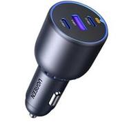 UGREEN 130W 3-Port Fast Car Char gray Casques, Ordinateur portable, Téléphone portable, Ordinateur portable, Chargeur électrique, téléphone Gris Allume-cigare Auto