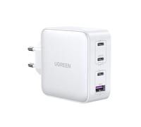 Ugreen 15337 : Chargeur Secteur Universel 100W, 3 Ports USB-C, Quick Charge 4+, Protections Surtension/Surintensité/Court-Circuit, Blanc, 100-240V