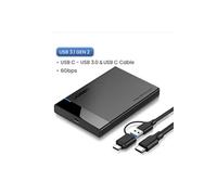 UGREEN 2 en 1 USB 3.0 Type C Boîtier Externe 2.5 Pouces Disque Dur SATA III II I HDD SSD 7mm 9.5mm 6To Max 6Gbps UASP Compatible Câble USB A vers C