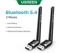 UGREEN 2 en 1 USB Bluetooth 5.3 5.0 Dongle Adaptateur pour PC Haut-Parleur Sans Fil Souris Musique Audio Récepteur Émetteur Bluetooth 5.0 - Type Bluetooth 5.4 #A