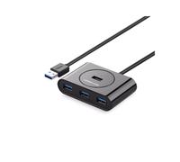 Ugreen 20291 Hub & Concentrateur USB Noir, Câble 0.8m, Compatibilité Windows 10/8/7/Vista/XP, macOS X, Chrome OS, Indicateur LED.