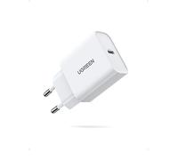 UGREEN 20W Chargeur USB C Rapide GaN Prise Secteur PD3.0 QC3.0 Compatible avec iPhone 16 Plus Pro Max 15 14 13 12 11 SE XS XR Pixel 9 8 Pro XL 7a Galaxy S25 Plus Ultra S24 A56 A16 A06 iPad Air Mini
