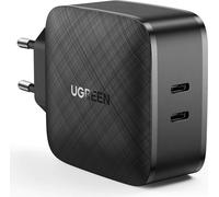 UGREEN 2xUSB-C 66W PD Chargeur mural EU Noir