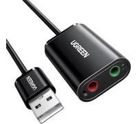 Ugreen 30724B 15cm External Sound Card Black