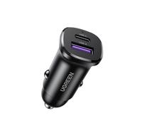 UGREEN 30W USB C Car Charger, 2 Port Car Charger PD 30W/SCP 22.5W, Mini Car USB Charger with LED Light, Compatible with iPhone 15/14/13/12/11, Galaxy S24/S23/S22/21, iPad, MacBook, Pixel