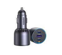 UGREEN Chargeur voiture 75 W 2C1A – 2x USB-C, 1x USB-A – Pour iPhone, iPad, Samsung
