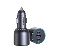 Ugreen 35024 Chargeur Rapide Voiture 75w - 3 Ports - 2x Usb-C, 1x Usb-A