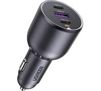UGREEN 35025 Station de charge pour voiture 100 W USB 2.0 type A femelle, USB-C® femelle, USB-C® femelle gris pour voiture