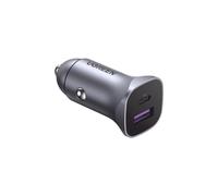 Ugreen 40858 Chargeur Auto Universel Allume-cigare Aluminium 1x USB-A 3.2 Gen 1 + 1x USB-C Power Delivery 3.0 & Quick Charge 3.0 30W 12-24V