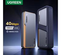 UGREEN 40Gbps NVMe SSD boîtier SSD M.2 vers USB4.0 adaptateur pour M.2 NVME PCIE gilet de refroidissement intégré boîtier en aluminium 40Gbps NVMe