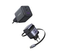 UGREEN 45W Chargeur Câble Rétractable et 30W GaN Chargeur USB C