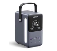 Ugreen Nexode - Banque d'alimentation - 5 / 9 / 12 / 15 / 20 / 28 V - 300 Watt - phosphate de fer et de lithium - 48000 mAh - 153 Wh - connecteurs de sortie : 5 Gris