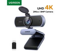 UGREEN 4K FHD 1080P Webcam 8MP pour PC, mise au point automatique PDAF, double microphones antibruit AI, caméra Web pour Zoom/téléphones/Google Meet 1080P Webcam