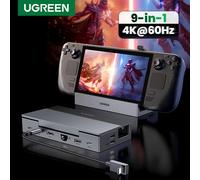 UGREEN 4K60Hz HDMI USB C HUB Station d'accueil pour Steam Deck type-c à RJ45 PD100W 10Gbps USB-A/C pour iPad ROG Ally Legion Go PC 9-in-1 4K60Hz 10Gbps