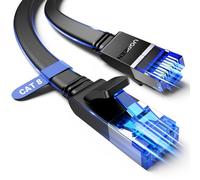 UGREEN 5M Câble Ethernet Cat 8 Plat, 40Gbps 2000MHz RJ45 Blindé avec Connecteurs Plaqués Or, PoE LAN Haute Vitesse pour PS5 PS4 Xbox Switch Routeur PC Smart TV DVR Server, Compatible Cat 7/6a/6/5e/5
