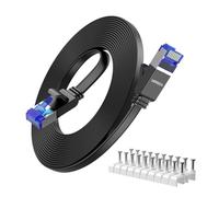 UGREEN 5M Cat 8 Câble Ethernet Plat 40Gbps 2000MHz RJ45 PoE LAN Blindé Avec