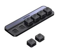 UGREEN 6 Pièces Organisateur de Câble Magnétique Clips de Câbles | Autocollants Adhésif Puissant Utilisation d'une Seule Main pour Bureau Maison Compatible avec Câbles HDMI USB C Noir