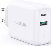 UGREEN 60468 Adaptateur de charge USB-C® femelle, USB 3.0 femelle A Power Delivery blanc intérieure