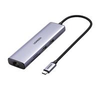 UGREEN Revodok 107 Hub USB C Ethernet Gigabit HDMI 4K 60Hz Lecteur de Carte SD TF PD 100W 7 en 1 Docking Station Compatible avec MacBook iPad Pro Air Mac Mini M4 iPhone 17 Pro Max 16 Galaxy S25