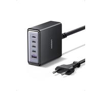 UGREEN 65W 5 Ports Chargeur USB C Rapide Bureau GaN Compatible avec iPhone 16 e Plus Pro Max 15 14 13 12 11 iPad Air Mini MacBook Pro Air M4 M3 M2 M1 Galaxy S25 S24 S23 2M Câble Alimentation Inclus
