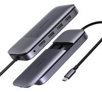 Ugreen 6in1 HUB multifonctionnel USB Type C - 3x USB 3.2 Gen 2 (10Gbps) / HDMI 4K 60Hz / USB Type C PD / DC Pocket SATA M.2 SSD boîtier