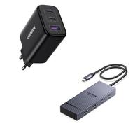 UGREEN 7 en 1 Hub USB C Dual HDMI 4K 60Hz avec 65W Chargeur USB C