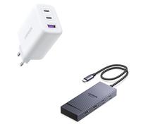 UGREEN 7 en 1 Hub USB C Dual HDMI 4K 60Hz avec 65W Chargeur USB C