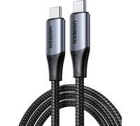 UGREEN Câble USB‑C vers USB‑C 80150 — 1 m, USB 3.2 Gen2, 100W, 10 Gbps, 4K@60Hz, Noir
