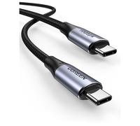 UGREEN Câble USB‑C vers USB‑C 80150 — 1 m, USB 3.2 Gen2, 100W, 10 Gbps, 4K@60Hz, Noir