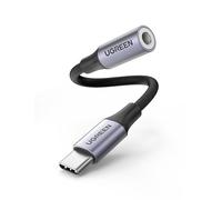 Ugreen 80154 câble de téléphone portable Noir, Gris USB C 3,5mm