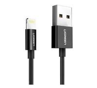 Ugreen 80822 US155 câble de téléphone portable Noir 1 m USB A Lightning
