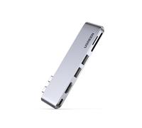 UGREEN 6 en 2 Adaptateur Hub USB C HDMI 4K Compatible avec MacBook Pro Air M2 M1 2022 à 2016, Multiports USB 3.0 5Gbps, Thunderbolt 3 6K Vidéo, 100W PD, 40Gbps Transmission, Lecteur de Carte SD TF
