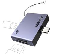 UGREEN 8K 60Hz Adaptateur USB C vers DisplayPort 1.4 Type C Charge PD 100W Convertisseur Thunderbolt 3 4 HDR Compatible avec MacBook iMac Mac Mini iPad Pro Steam Deck XPS iPhone 17 16 Galaxy S25 S24