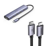 UGREEN 8K Câble HDMI 1M Certifié et USB C Hub HDMI 4K