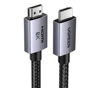 UGREEN 8K Câble HDMI 2.1 10K 8K 60Hz 4K 240Hz Haute Vitesse 48Gbps Cordon HDMI Aluminium DynamicHDR Dolby Atmos HDCP Tressé en Nylon Compatible avec PS5 4 Xbox MacBook Pro Blu Ray HDTV (10M)