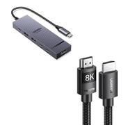 UGREEN 8K Câble HDMI 2.1 Certifié et Revodok Pro 106 10Gbps Hub USB C HDMI 4K